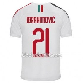 AC Milan Zlatan Ibrahimović 21 Borte Fotballdrakt 2019-2020 Kortermet